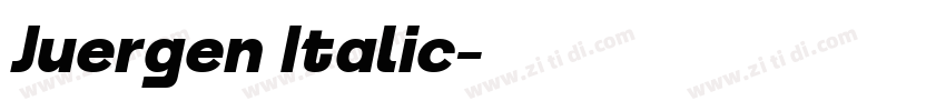 Juergen Italic字体转换 Juergen Italic字体转换
